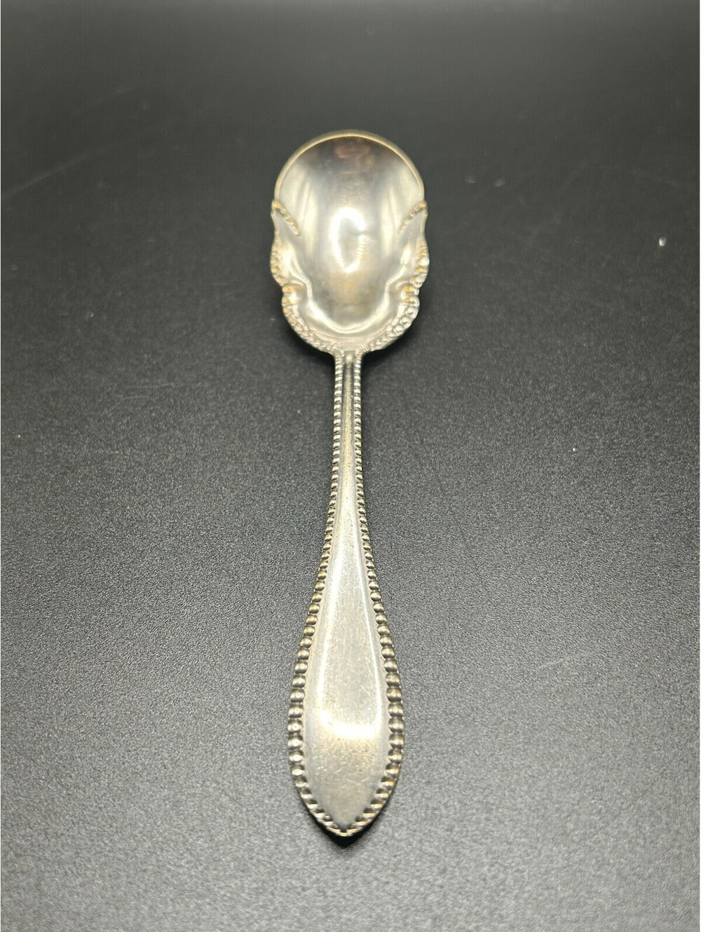 Vintage Rare Extra Coin Plate Sugar Spoon